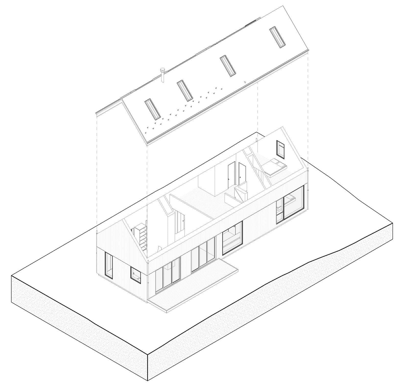 Cabin architectural floor plan