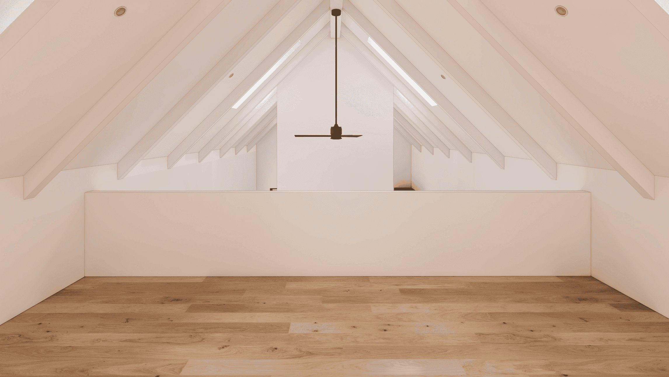 Cabin interior 3D rendering