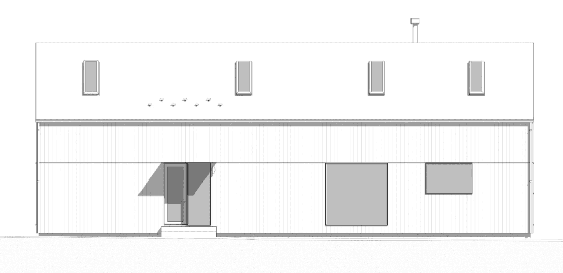 Cabin architectural drawing 6 — floor plan and layout