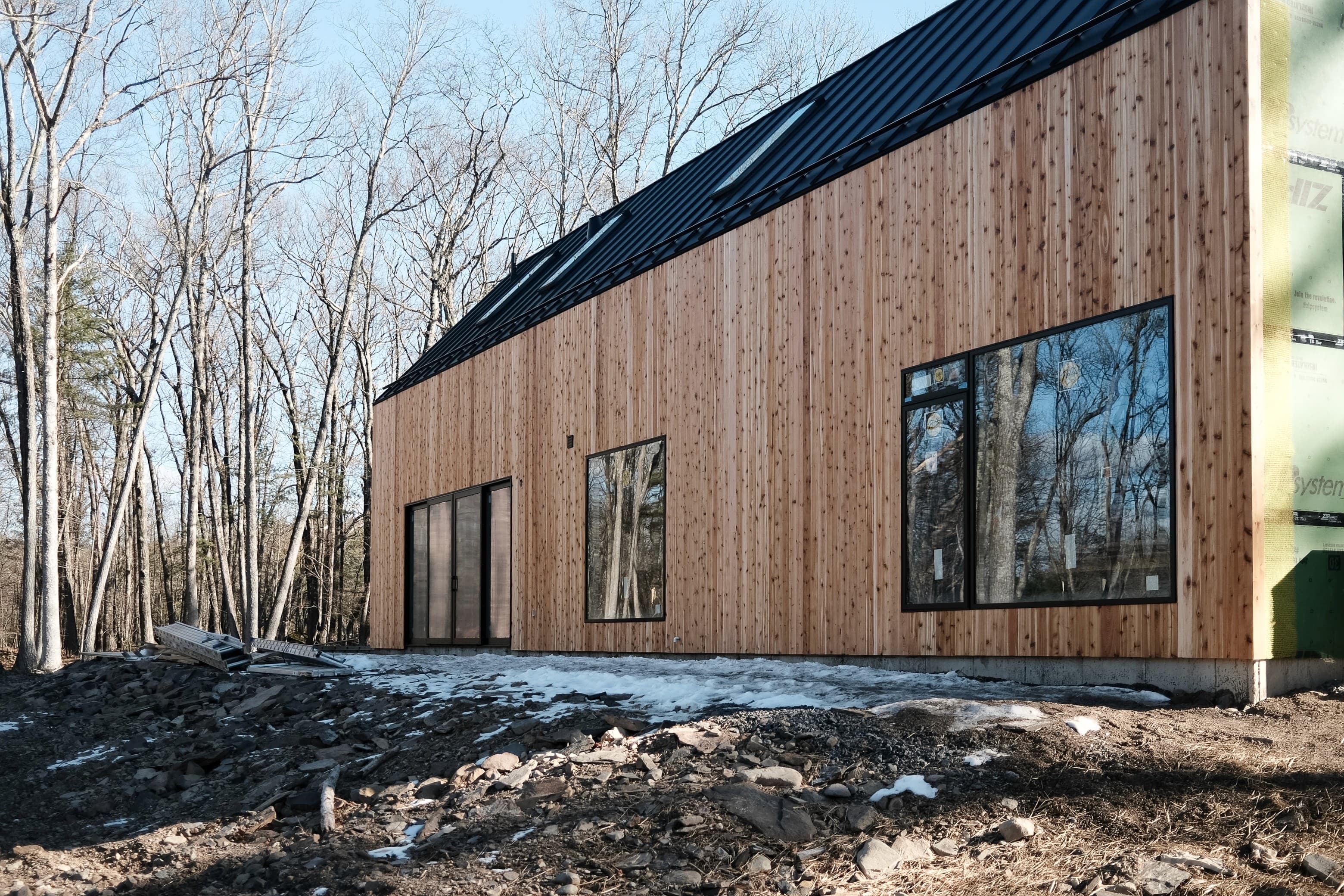 Cabin construction progress — January 24, 2026